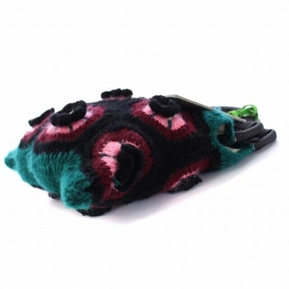 Marni Flower Cafe Market Frame Bag Crochet Handbag Tote Knit Multicolor /KH Used - Picture 3 of 7